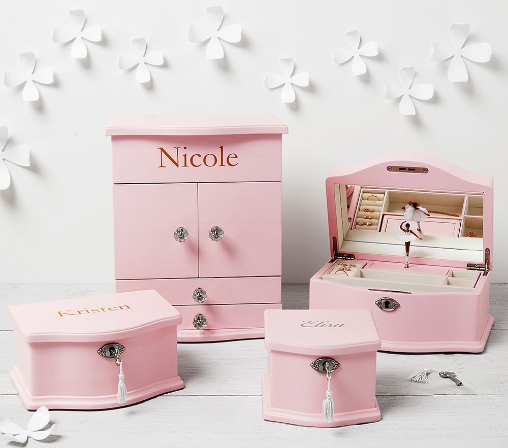 Abigail Jewellery Box Collection - Pink